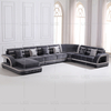 Divano componibile in tessuto a forma di U con chaise