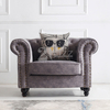Divano da salotto moderno in tessuto Chesterfield