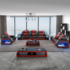 Home Divano Componibile Led in Tessuto per Camera Familiare