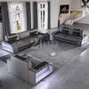 Leisure Dark Gery Led Divano Componibile con Tavolino