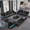 Set di divani in pelle per lounge moderna per il tempo libero