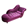 Divano da soggiorno con chaise longue americano Chesterfield