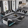 Set di divani in pelle per lounge moderna per il tempo libero